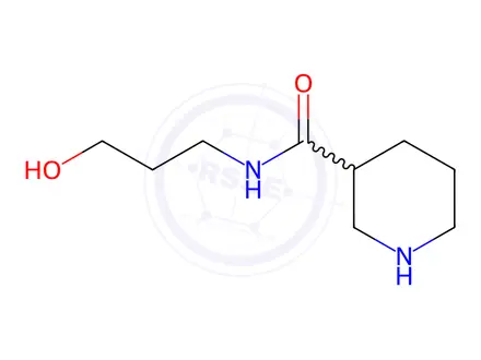 Chemical structure of Piperidine-3-carboxylic Acid (3-Hydroxypropyl)amide
