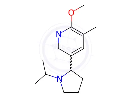 Chemical structure of 5-(1-Isopropylpyrrolidin-2-yl)-2-methoxy-3-methylpyridine