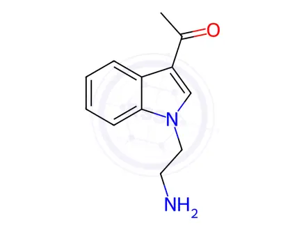 Chemical structure of 1-(1-(2-Aminoethyl)-1H-indol-3-yl)ethanone