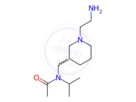 Chemical structure of N-((1-(2-Aminoethyl)piperidin-3-yl)methyl)-N-isopropylacetamide