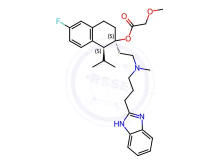 Chemical structure of Mibefradil Dihydrochloride
