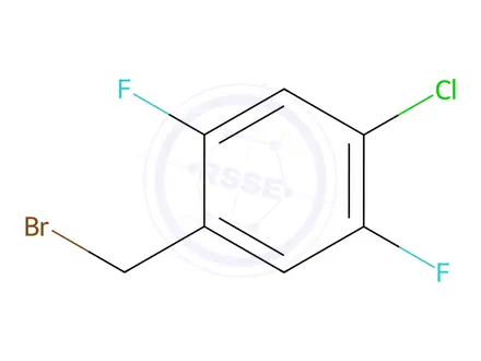 Chemical structure of 1-(Bromomethyl)-4-chloro-2,5-difluorobenzene