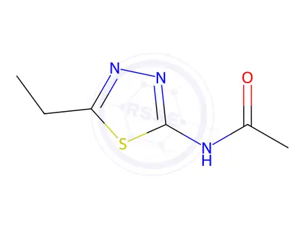 Chemical structure of N-(5-ethyl-1,3,4-thiadiazol-2-yl)acetamide