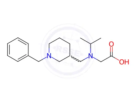 Chemical structure of 2-(((1-Benzylpiperidin-3-yl)methyl)(isopropyl)amino)acetic acid