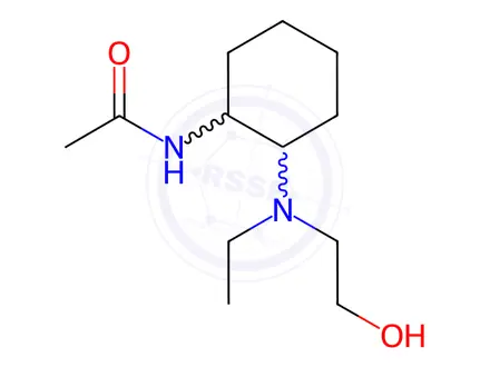 Chemical structure of N-(2-(Ethyl(2-hydroxyethyl)amino)cyclohexyl)acetamide