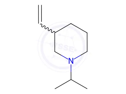 Chemical structure of Piperidine, 3-ethenyl-1-(1-methylethyl)-(9CI)
