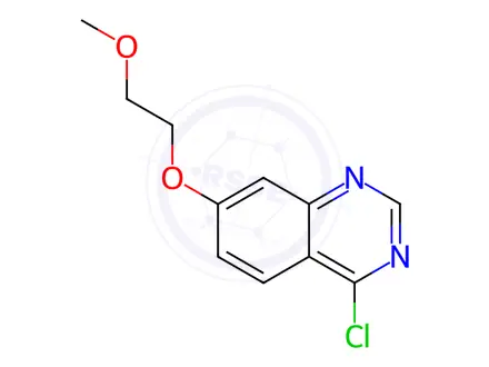 Chemical structure of 4-chloro-7-(2-methoxyethoxy)quinazoline