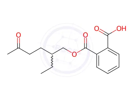 Chemical structure of rac Mono(2-ethyl-5-oxohexyl) phthalate(MEOHP)