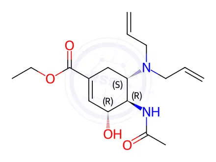 Chemical structure of Oseltamivir Impurity 140
