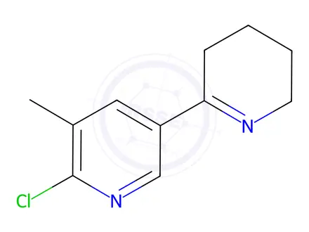 Chemical structure of 6'-Chloro-5'-methyl-3,4,5,6-tetrahydro-2,3'-bipyridine