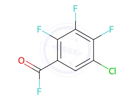 Chemical structure of Benzoyl fluoride, 5-chloro-2,3,4-trifluoro-(9CI)