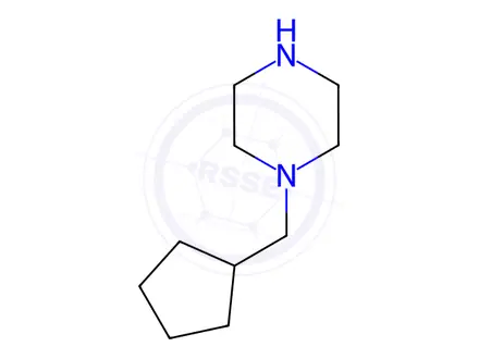 Chemical structure of 1-(Cyclopentylmethyl)piperazine Dihydrochloride