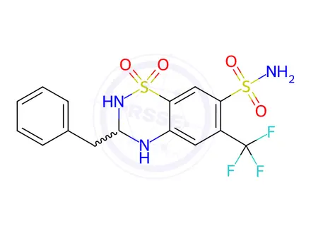 Chemical structure of Bendroflumethiazide