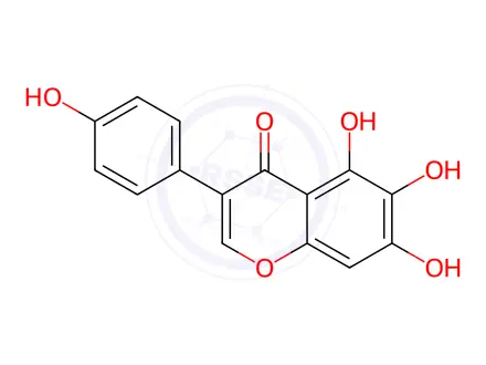 Chemical structure of 6-Hydroxygenistein