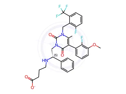 Chemical structure of Elagolix Sodium Impurity 24 Sodium Salt