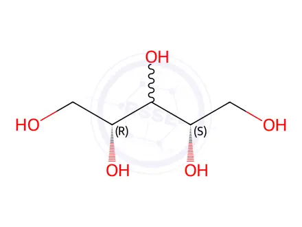 Chemical structure of Xylitol