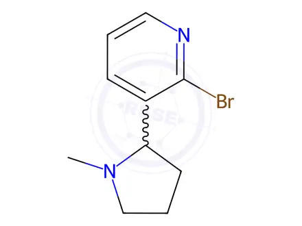 Chemical structure of 2-Bromo-3-(1-methylpyrrolidin-2-yl)pyridine