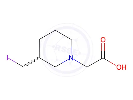 Chemical structure of 2-(3-(Iodomethyl)piperidin-1-yl)acetic acid
