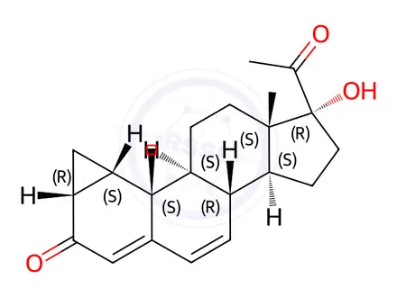 Chemical structure of Cyproterone Acetate Impurity 13