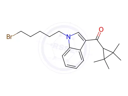 Chemical structure of UR-144 Impurity 1 (N-(5-Bromopentyl) UR-144)