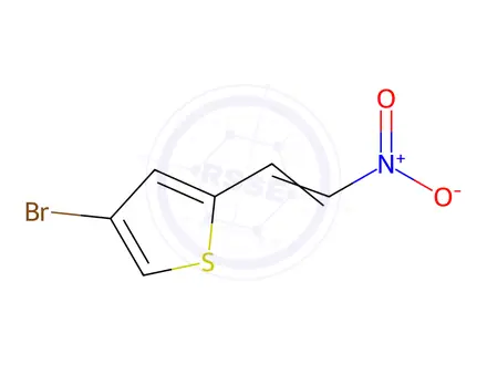 Chemical structure of 4-BROMO-2-(2-NITROVINYL)THIOPHENE