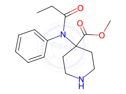 Chemical structure of Remifentanil Impurity 14 Hydrochloride (Remifentanil EP Impurity A Hydrochloride)