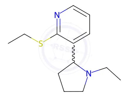 Chemical structure of 3-(1-Ethylpyrrolidin-2-yl)-2-(ethylthio)pyridine