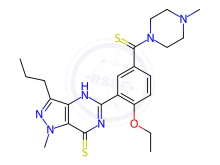 Chemical structure of Dithio-desmethylcarbodenafil