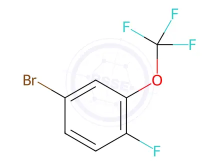 Chemical structure of 4-Bromo-1-fluoro-2-(trifluoromethoxy)benzene 99%