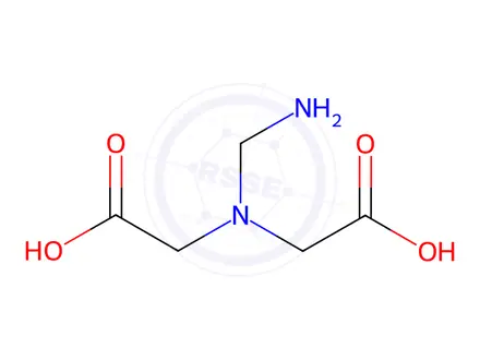 Chemical structure of Glycine, N-(aminomethyl)-N-(carboxymethyl)-(9CI)