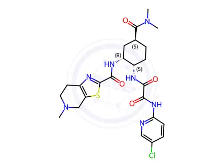 Chemical structure of Edoxaban Tosylate Monohydrate