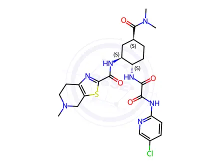 Chemical structure of Edoxaban EP Impurity C