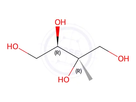 Chemical structure of (2R,3R)-2-Methylbutane-1,2,3,4-tetraol