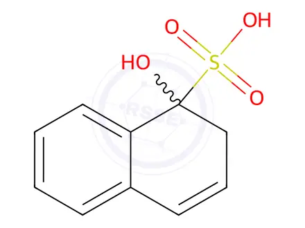 Chemical structure of 1-Naphthol sulfonic acid
