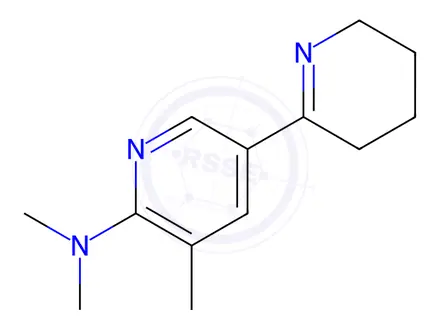 Chemical structure of N,N,5'-trimethyl-3,4,5,6-tetrahydro-[2,3'-bipyridin]-6'-amine