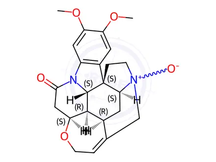 Chemical structure of Brucine N-Oxide Hydrate
