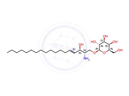 Chemical structure of Galactosyl(β) Sphingosine (d18:1)