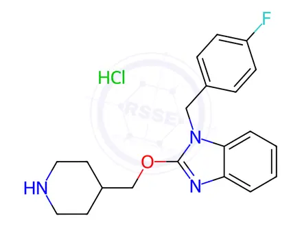 Chemical structure of 1-(4-Fluoro-benzyl)-2-(piperidin-4-ylMethoxy)-1H-benzoiMidazole hydrochloride