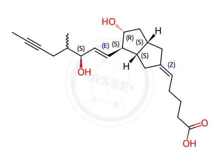 Chemical structure of Iloprost Impurity 40 ((Z)-Iloprost)