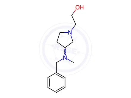 Chemical structure of 2-(3-(Benzyl(methyl)amino)pyrrolidin-1-yl)ethanol