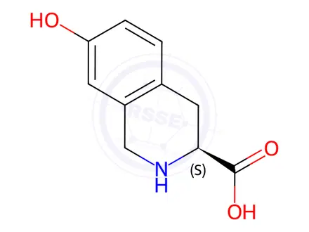 Chemical structure of L-7-Hydroxy-1,2,3,4-tetrahydroisoquinoline-3-carboxylic acid