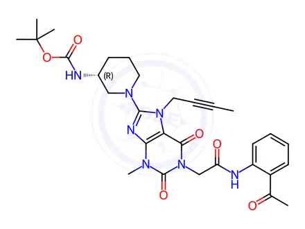 Chemical structure of Linagliptin Impurity 13