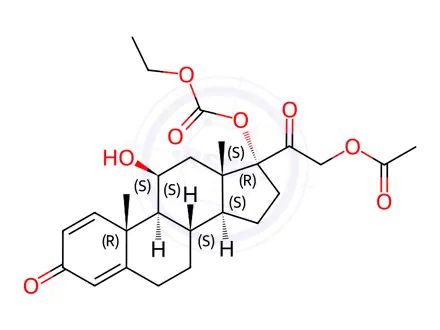 Chemical structure of Prednicarbate EP Impurity E