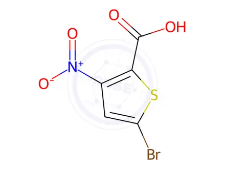 Chemical structure of 5-Bromo-3-nitro-thiophene-2-carboxylic Acid