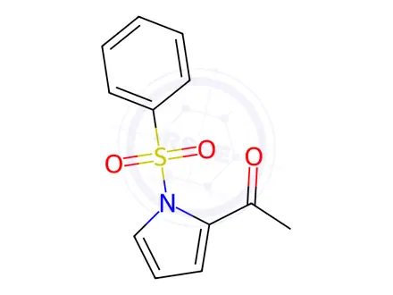 Chemical structure of 1-(1-(Phenylsulfonyl)-1H-pyrrol-2-yl)ethan-1-one