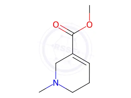 Chemical structure of methyl 1-methyl-1,2,5,6-tetrahydropyridine-3-carboxylate hydrochloride