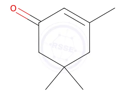 Chemical structure of Isophorone