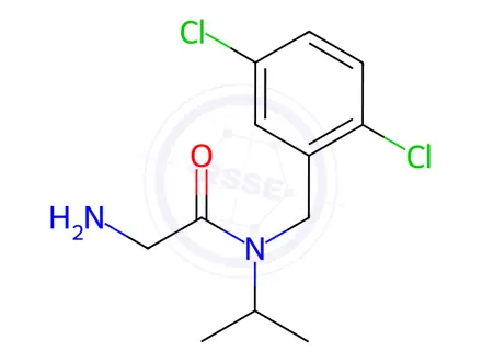 Chemical structure of 2-Amino-N-(2,5-dichlorobenzyl)-N-isopropylacetamide