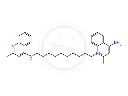Chemical structure of Dequalinium Impurity B