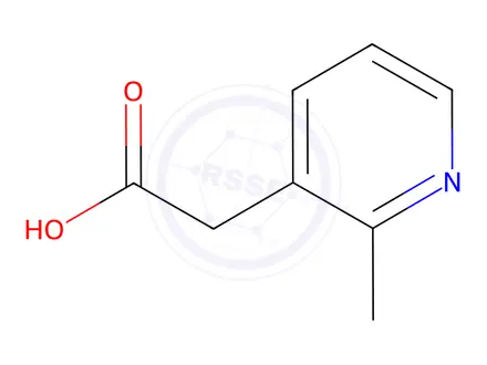Chemical structure of 2-(2-Methylpyridin-3-yl)acetic acid
